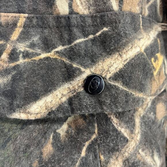 Vintage Mossy Oak Camo Jacket Full Zip Pockets Size Xlarge - Picture 2 of 6